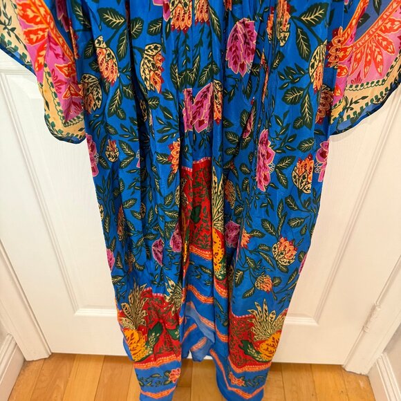 FARM RIO PINEAPPLE GARDEN MAXI KAFTAN DRESS NEW WITH TAGS (NWT) - Picture 11 of 15
